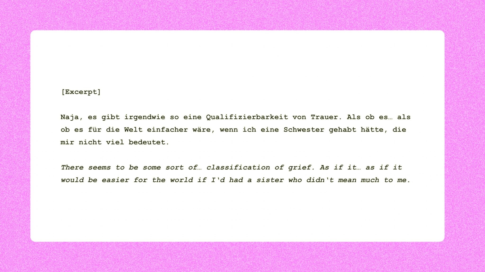 Für immer und Dich